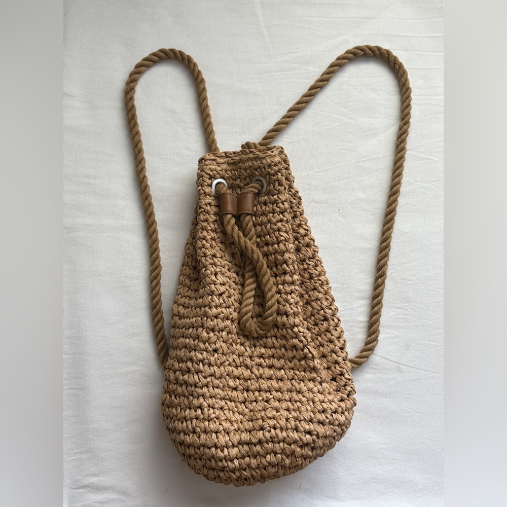 Zara Woven Backpack